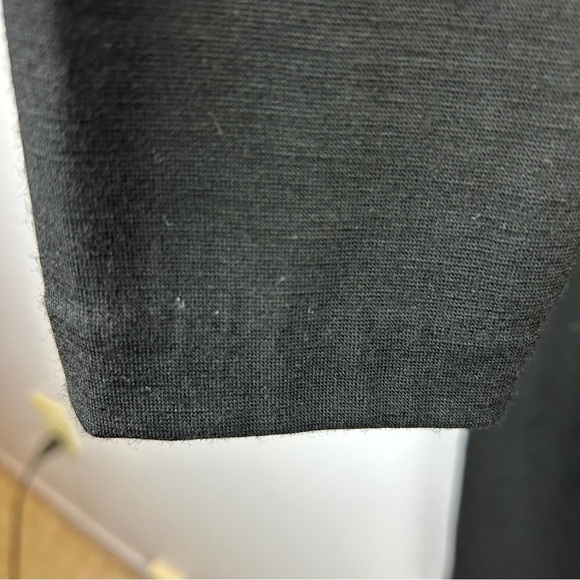 Talbots Classic Wool Blend Wrap Ruched Long Sleeve Dress XL Black - Picture 7 of 13